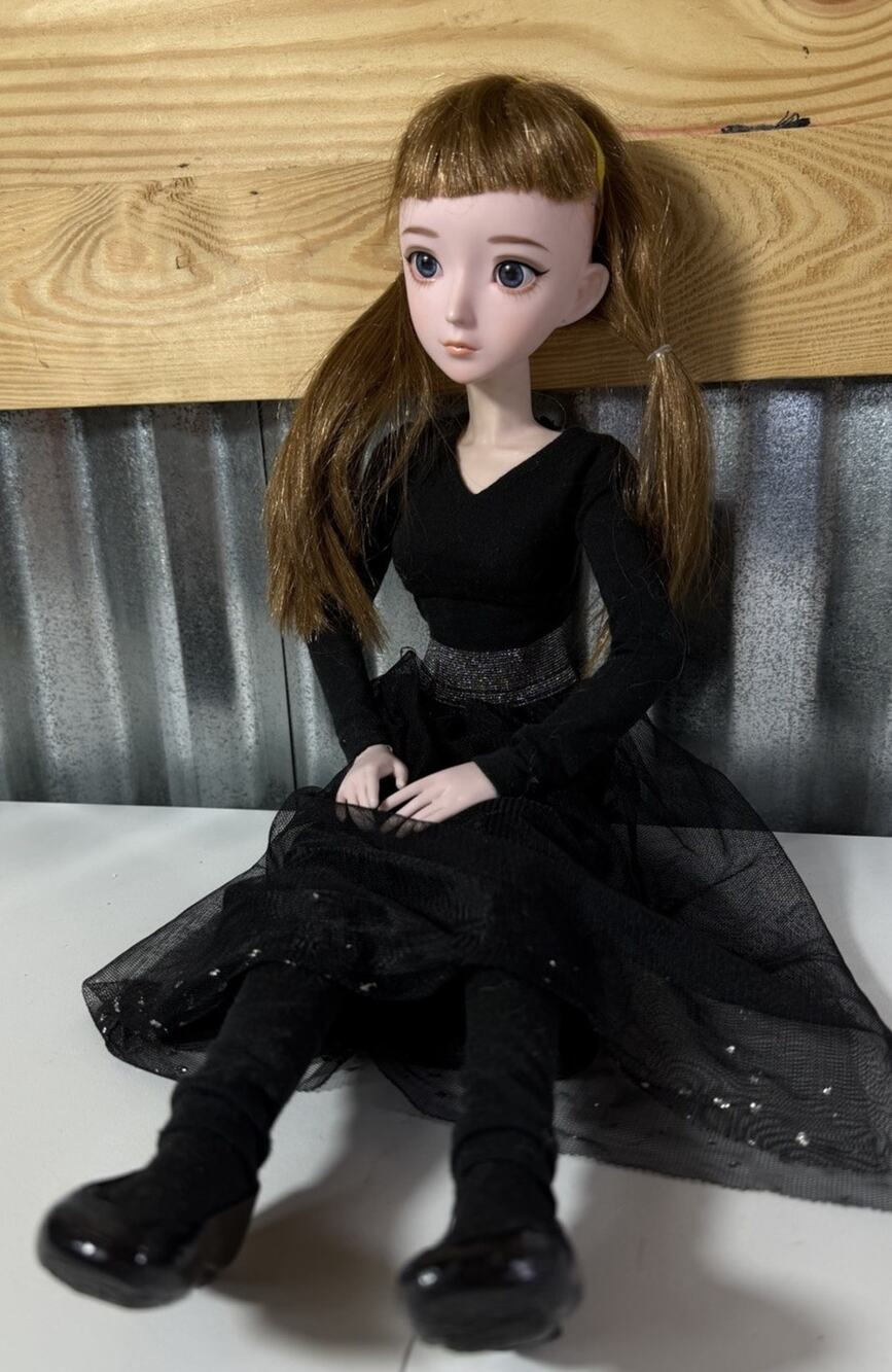 Ye Luoli 22” Articulated Anime Doll WZT308 Blue Eyes 2 Wigs Clothes BJD Style